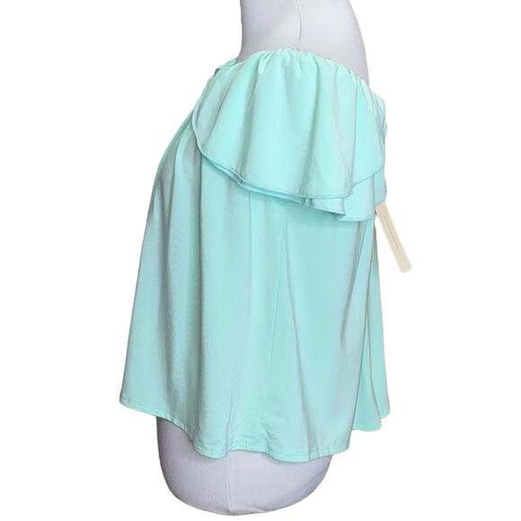 Naked Princess Amanda Tulip Sleeve Top Mint NWT - Picture 3 of 7